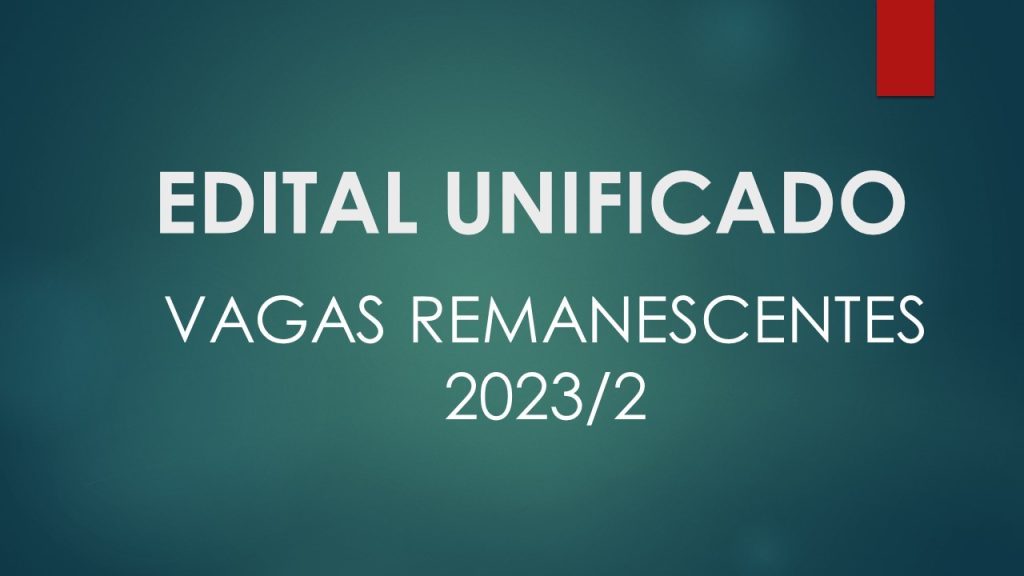 Vagas ramanescentes - 2° Semestre 2023